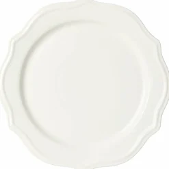 Violette tallerken 28 cm, hvit