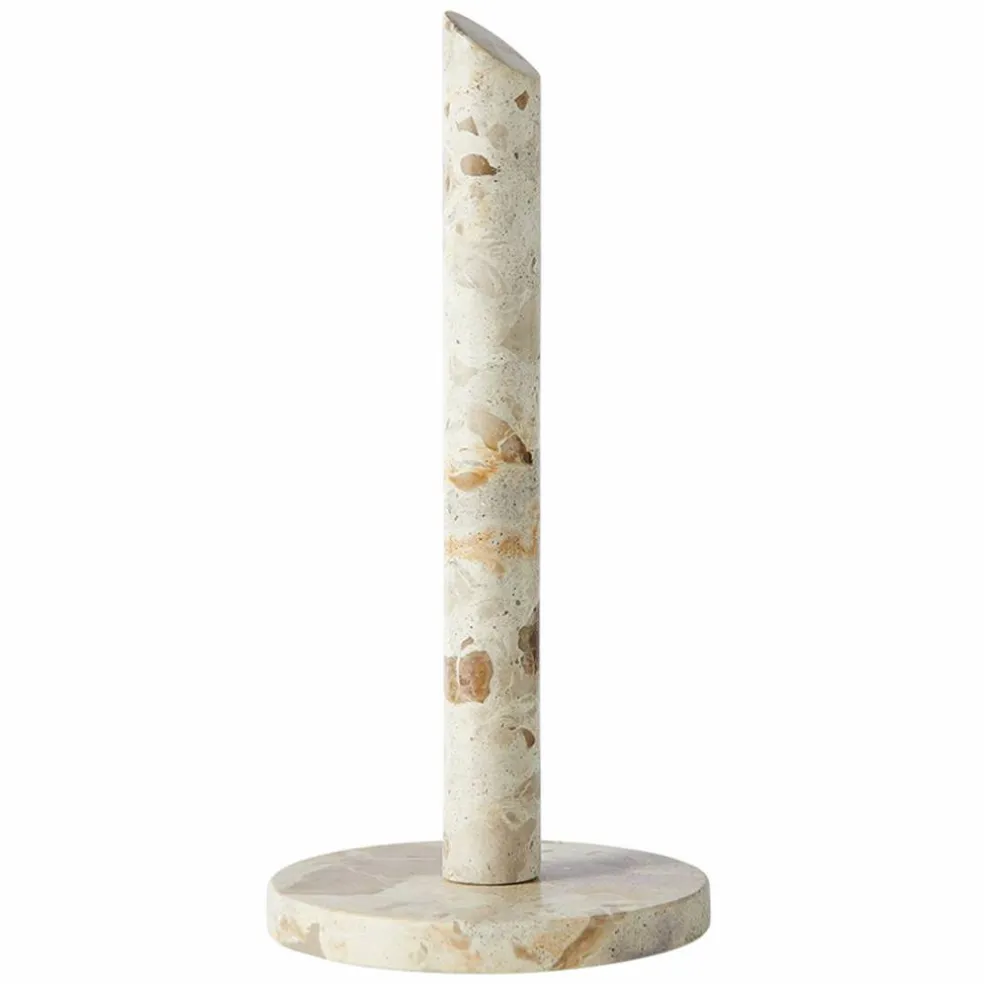 Vita kjøkkenrullholder, seashell