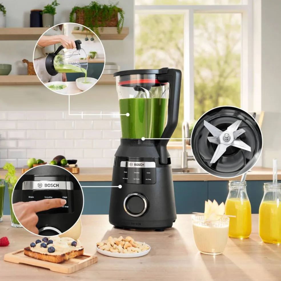 VitaPower Serie 6 MMB6654B blender, 2 l, svart
