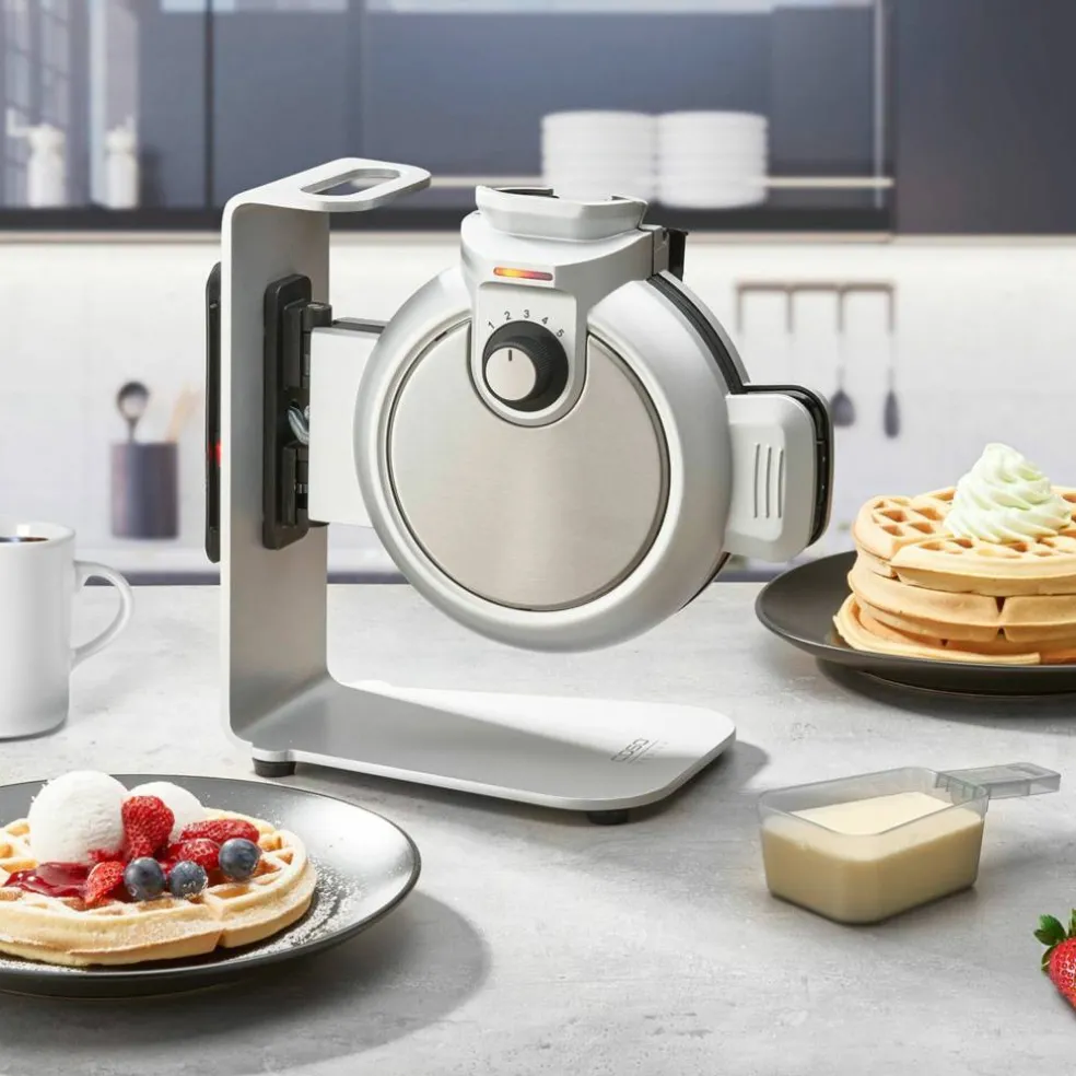 WaffleUp belgisk vaffeljern Ø18, stål/svart