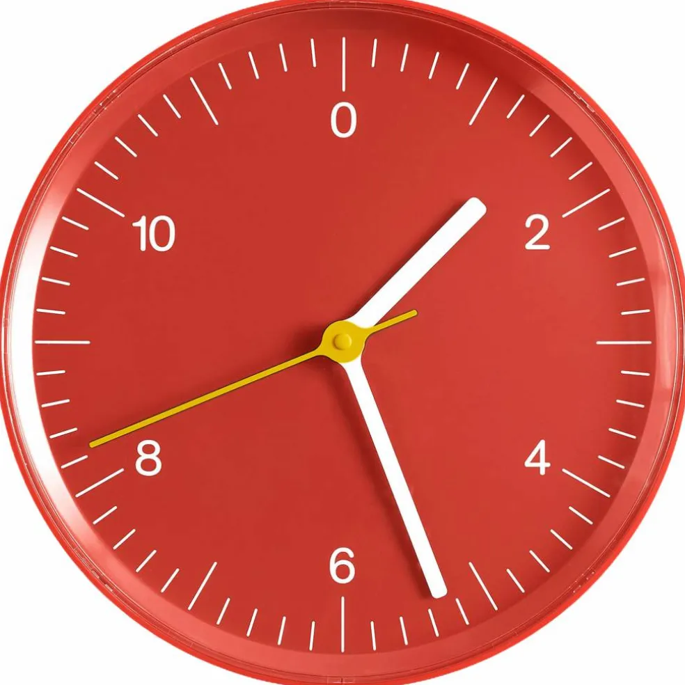 Wall Clock veggklokke, rosa