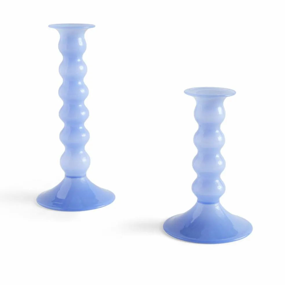 Wavy lysestake large, jade light blue