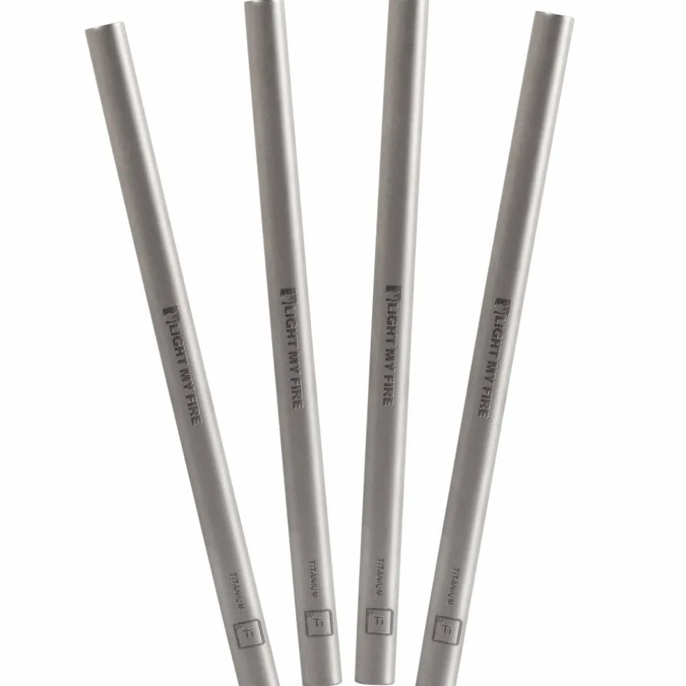WideStraw sugerør 4-pakning, titan