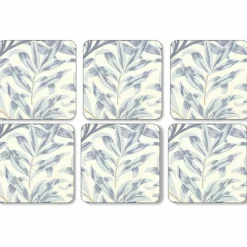 Willow Bough Grønn Glassunderlag 6-pack