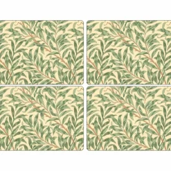 Willow Morris Blå Kuvertbrikke 4-pack