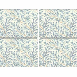 Willow Morris Blå Kuvertbrikke 4-pack