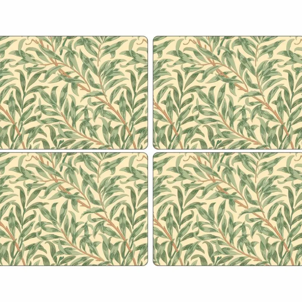 Willow Morris Grønn Kuvertbrikke 4-pack