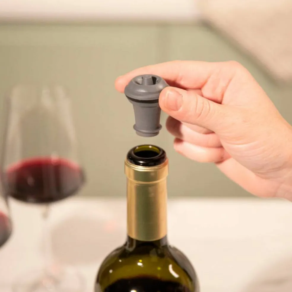 Wine Saver elektrisk vinpumpe, svart