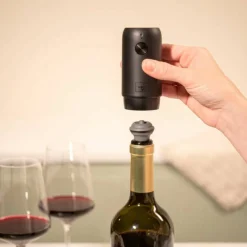Wine Saver elektrisk vinpumpe, svart