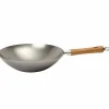 Wok i kullstål 30 cm.