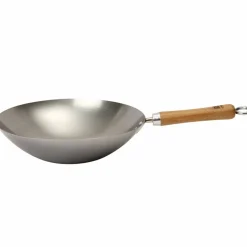 Wok i kullstål 30 cm.