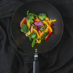 Wokpanne 26,5 cm, svart