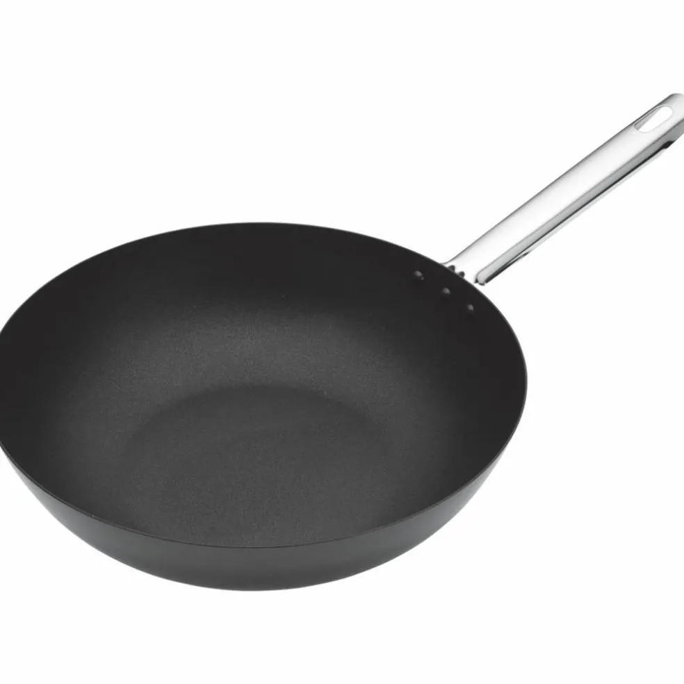 Wokpanne 30 cm, svart