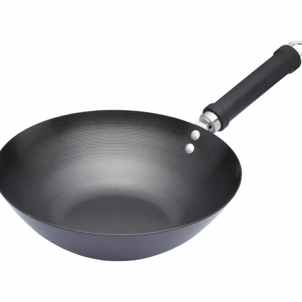 Wokpanne 30 cm, svart