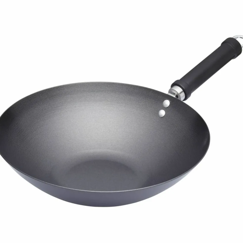 Wokpanne 30 cm, svart
