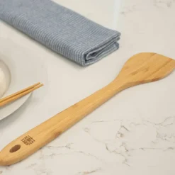 Wokspatel 33 cm, polert bambus