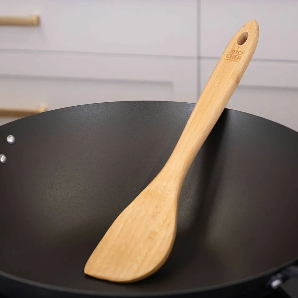 Wokspatel 33 cm, polert bambus
