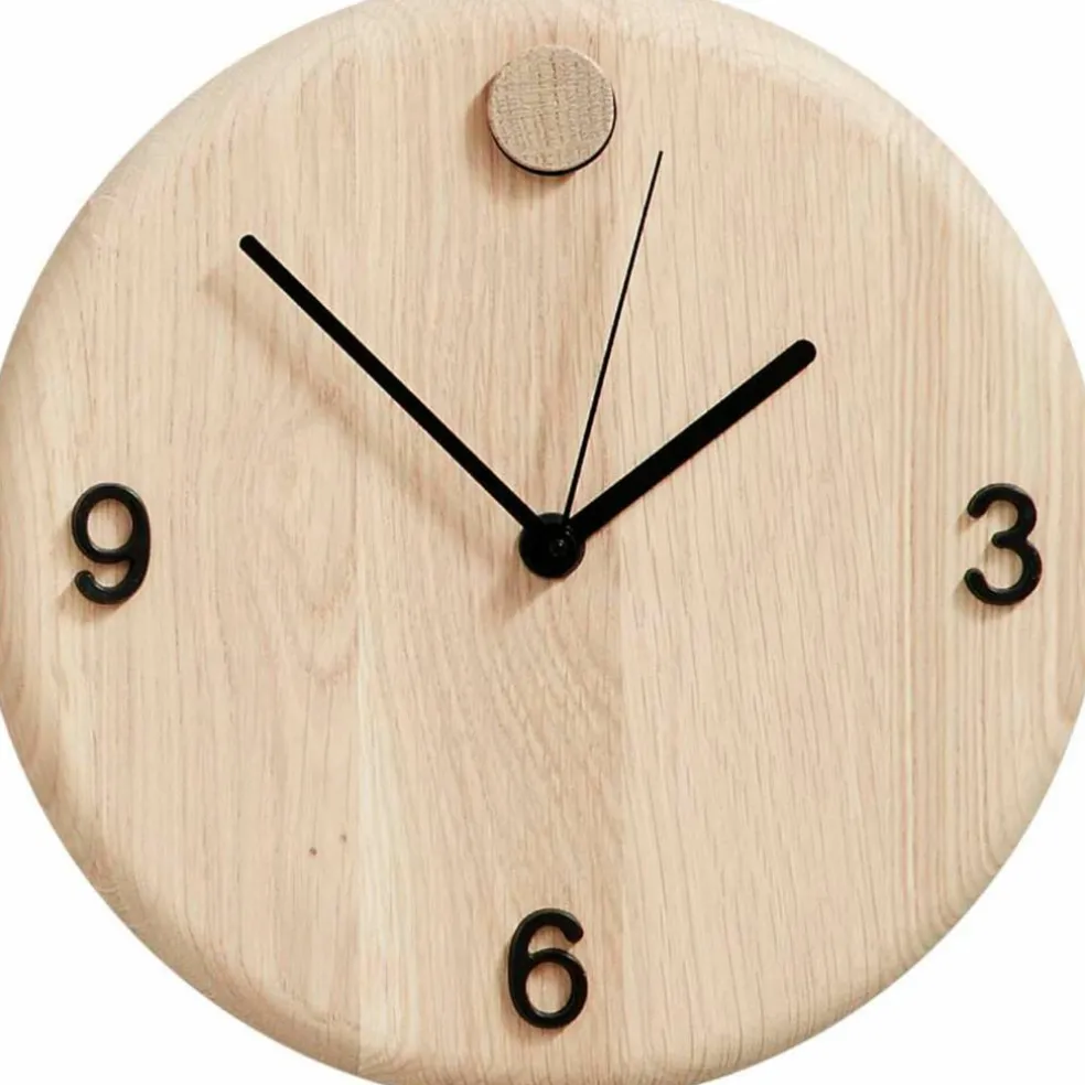 Wood Time Klokke 22 cm Eik Oak
