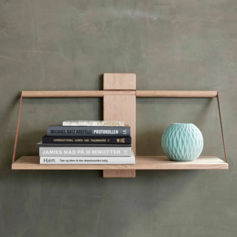 Wood wall Shelf 45 x 20 x 32 cm Medium Oak