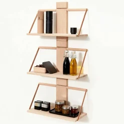 Wood wall Shelf 45 x 20 x 32 cm Medium Oak