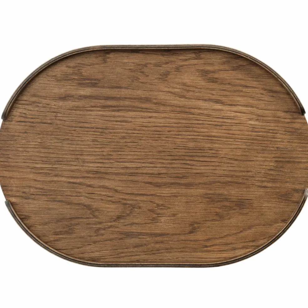 Woody plate 28 × 40 cm, mørkbehandlet eik