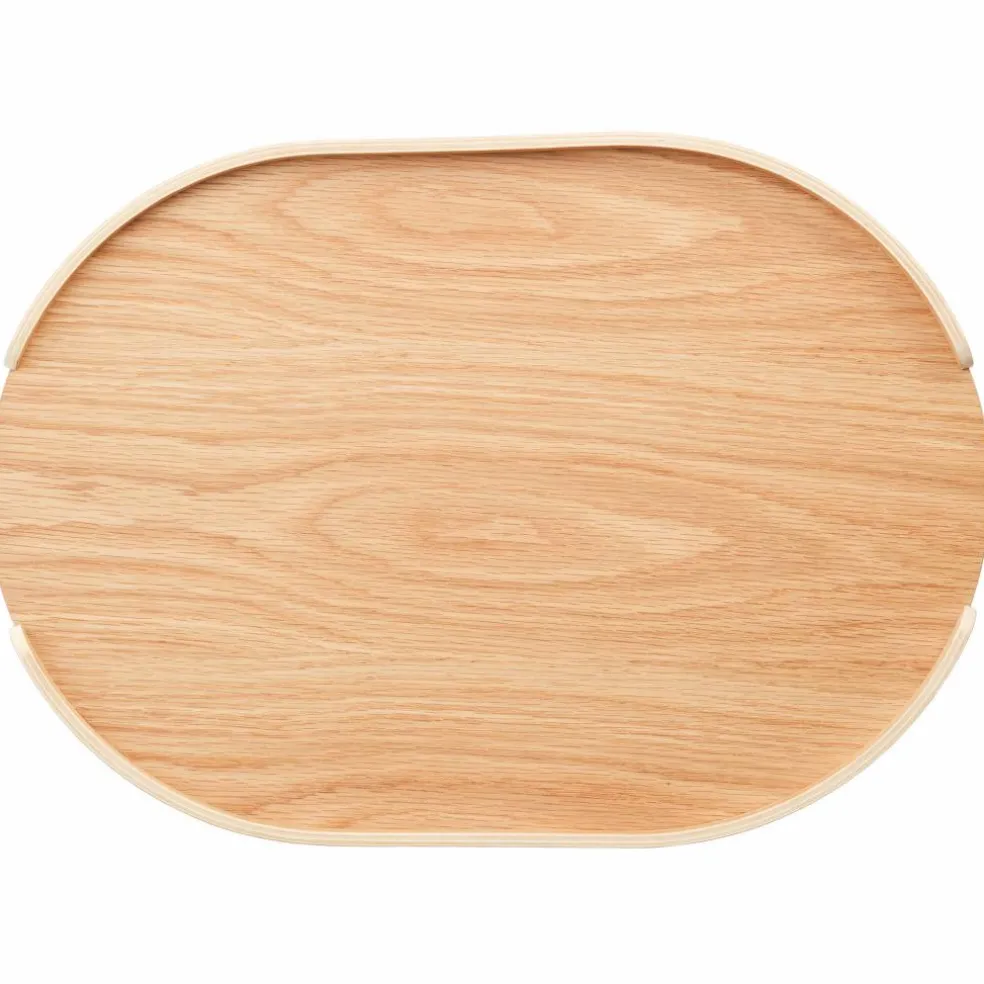 Woody plate 28 × 40 cm, mørkbehandlet eik