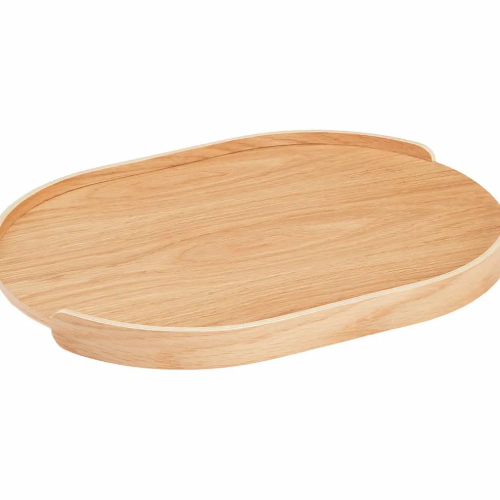 Woody plate 28 × 40 cm, mørkbehandlet eik