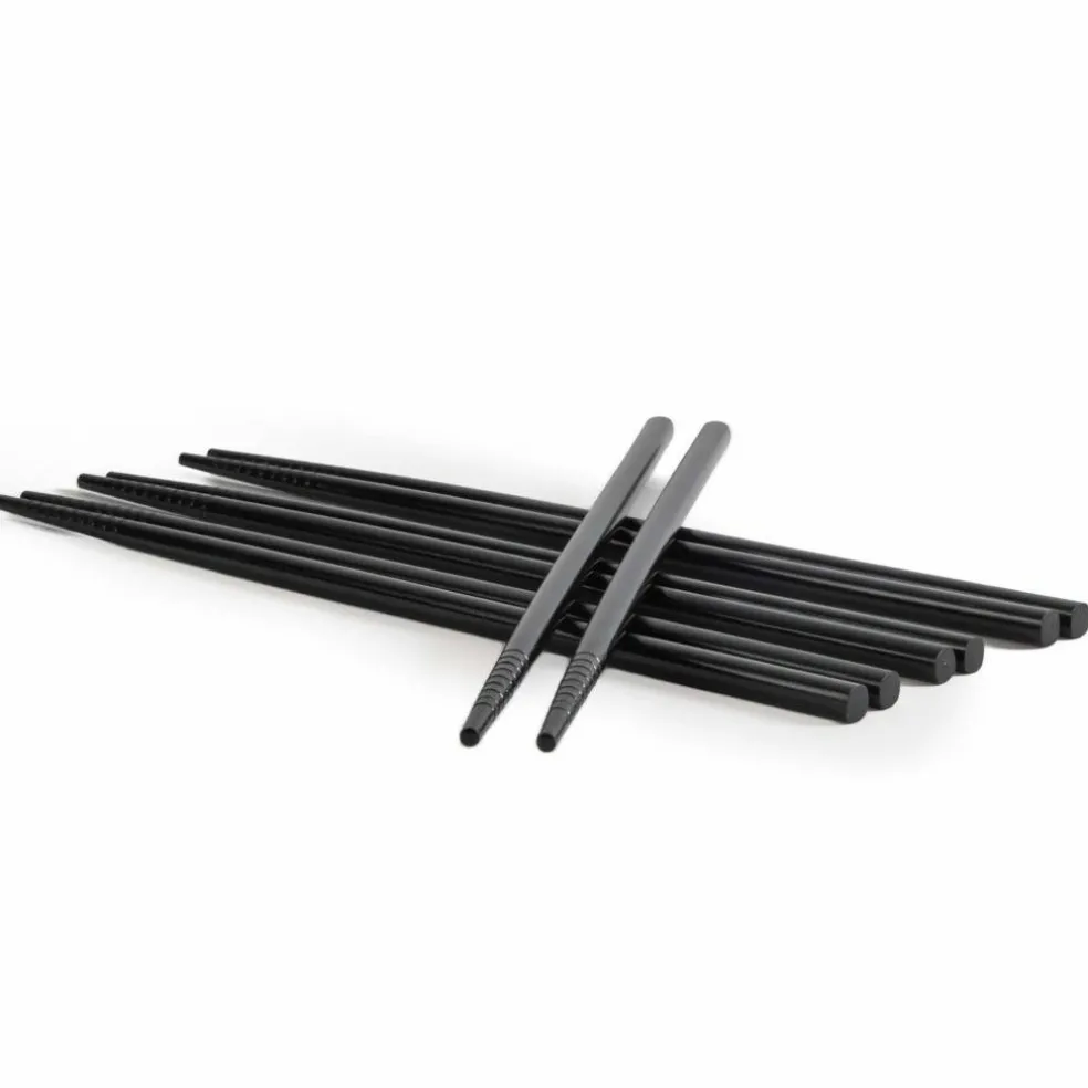 Yaki spisepinner 4-pakning, svart