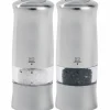 Zeli Duo Elektriske Salt & Pepperkverner 14 cm Sølv